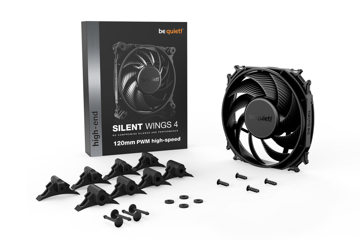 be quiet! SILENT WINGS 4 PWM High Speed - Computer Case Fan in Black - 120mm