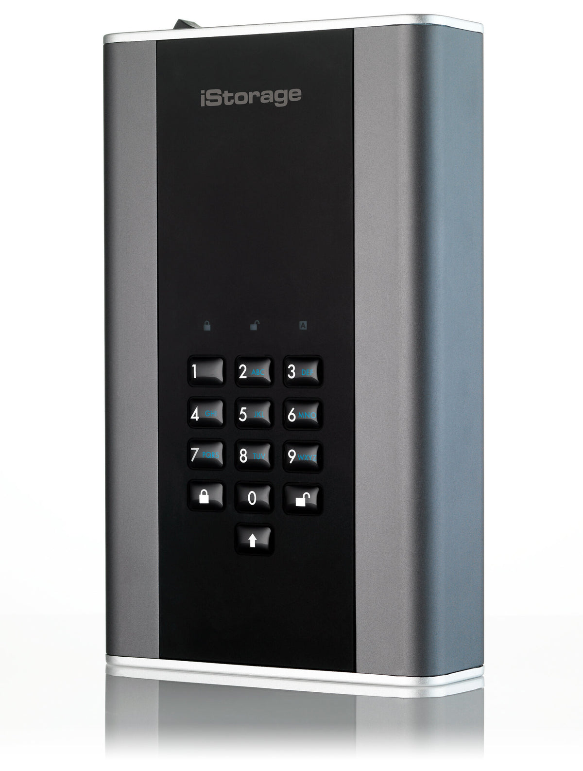 iStorage diskAshur DT2 - Secure Encrypted Desktop Hard Drive in Graphite - Password Protected - 18 TB