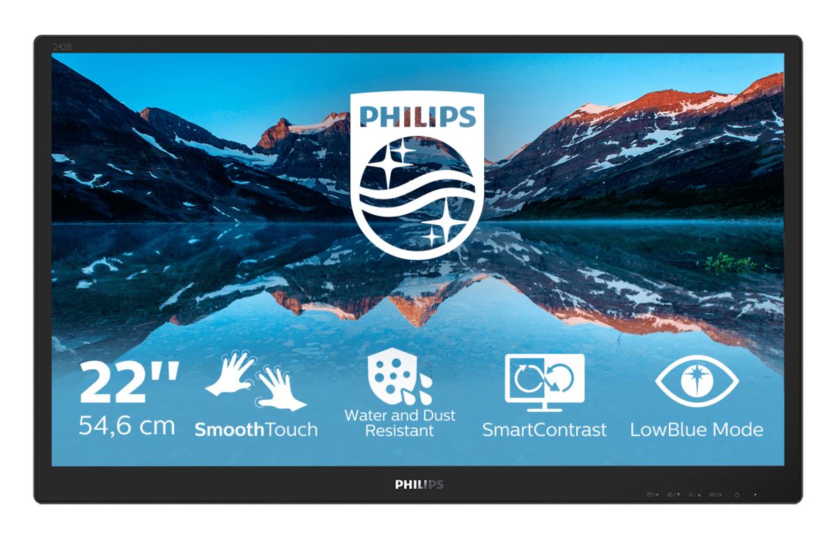 Philips 222B9TN/00 Computer Monitor 54.6 cm (21.5&quot;) 1920 x 1080 pixels Full HD LCD Touchscreen Tabletop Black