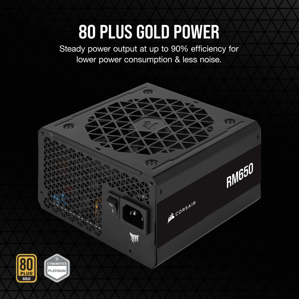 Corsair RM650 - 650W 80+ Gold Fully Modular Power Supply Unit