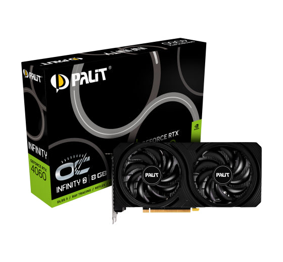 Palit Infinity 2 OC - NVIDIA 8 GB GDDR6 GeForce RTX 4060 graphics card