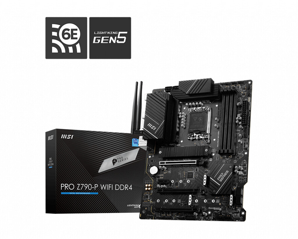 MSI PRO Z790-P WIFI DDR4 ATX motherboard - Intel Z790 LGA 1700