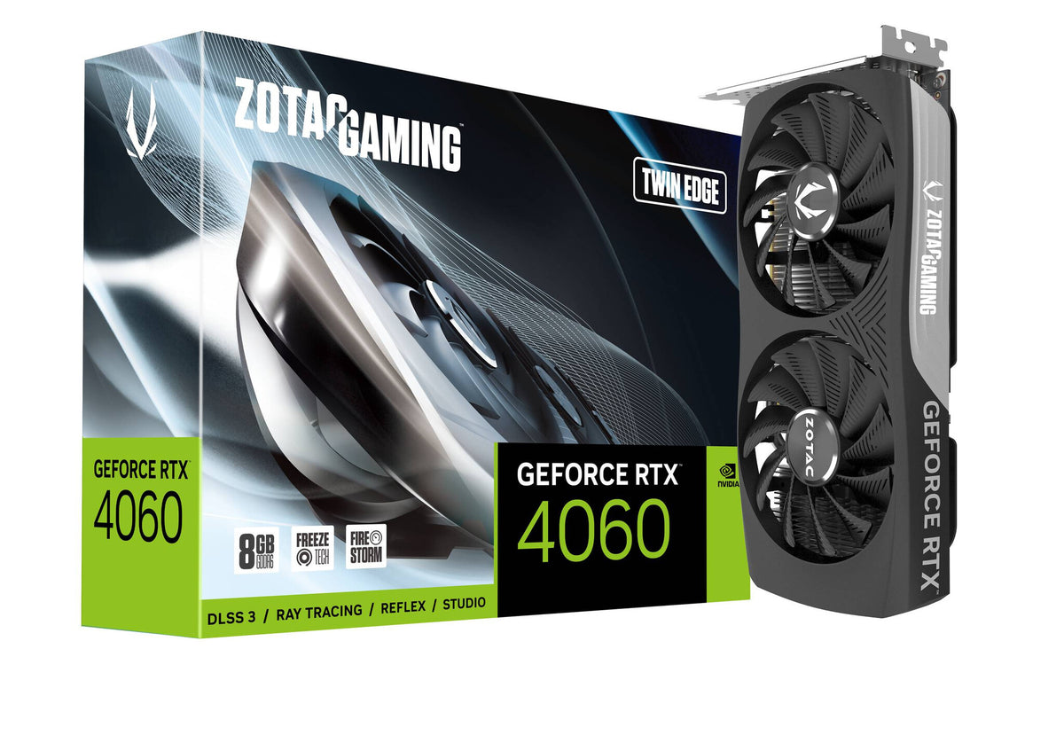 Zotac GAMING Twin Edge - NVIDIA 8 GB GDDR6 GeForce RTX 4060 graphics card