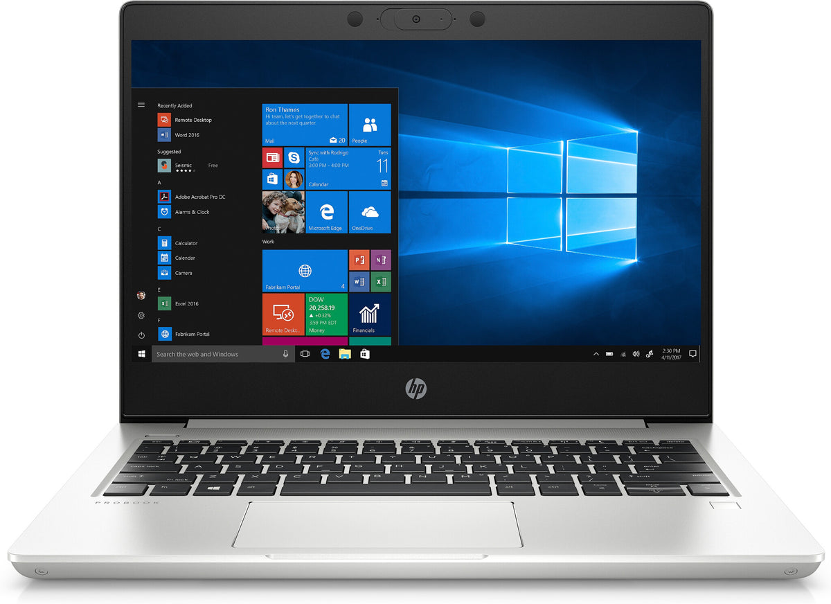 HP ProBook 430 G7 Laptop - 33.8 cm (13.3&quot;) - Intel® Core™ i5-10210U - 8 GB DDR4-SDRAM - 256 GB SSD - Wi-Fi 6 - Windows 10 Pro - Silver