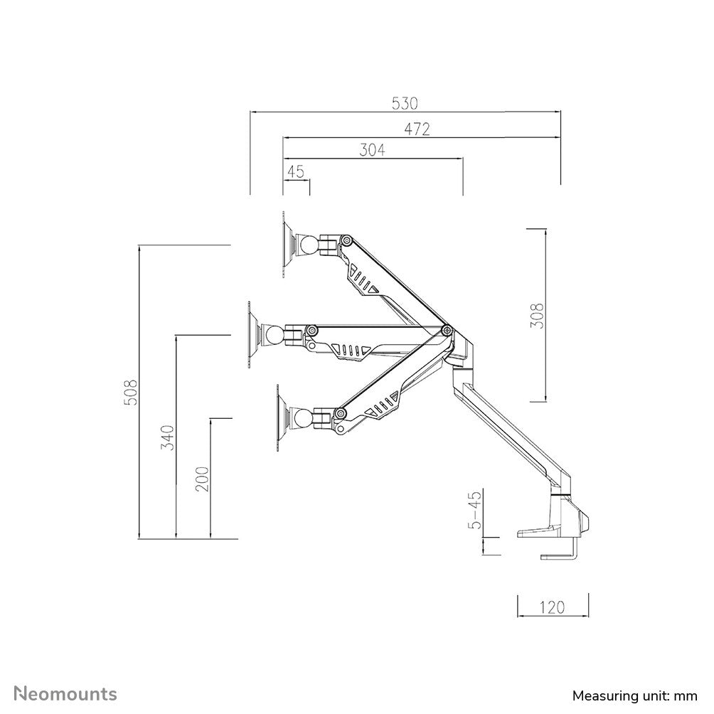 Neomounts FPMA-D750DWHITE2 - Desk monitor mount for 25.4 cm (10&quot;) to 81.3 cm (32&quot;)