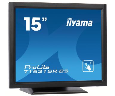 iiyama ProLite T1531SR-B5 Computer Monitor 38.1 cm (15&quot;) 1024 x 768 pixels XGA LED Touchscreen Black