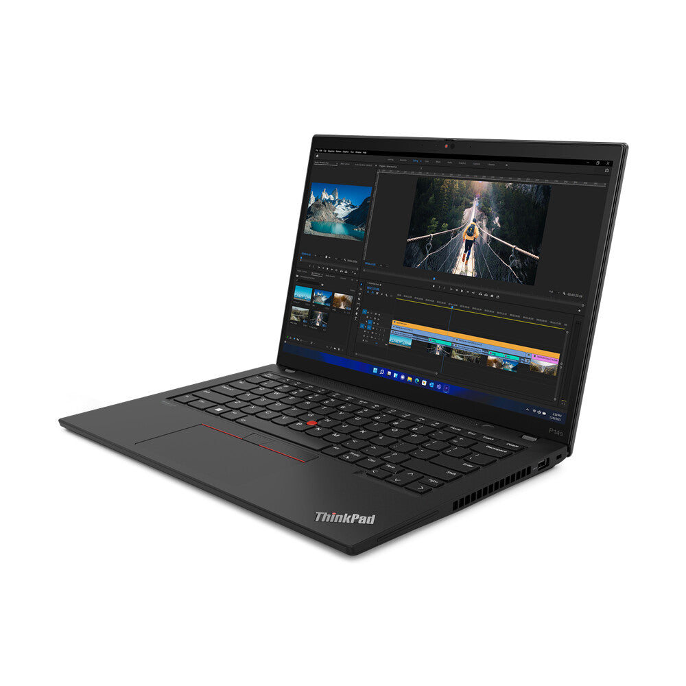 Lenovo ThinkPad P14s Gen 3 Laptop - 35.6 cm (14&quot;) - Touchscreen - Intel® Core™ i7-1260P - 16 GB DDR4-SDRAM - 512 GB SSD - NVIDIA Quadro T550 - Wi-Fi 6E - Windows 11 Pro - Black