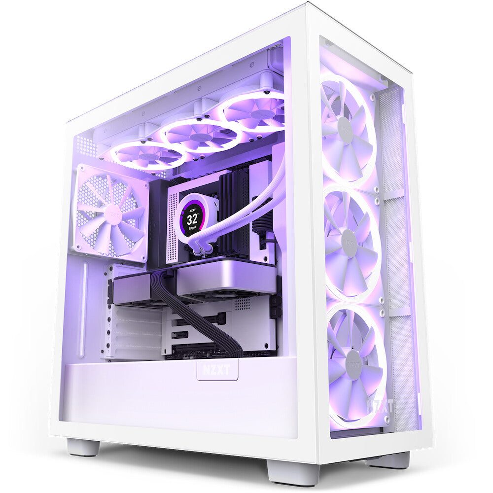 NZXT H7 Elite (2023) - ATX Mid Tower Case in White