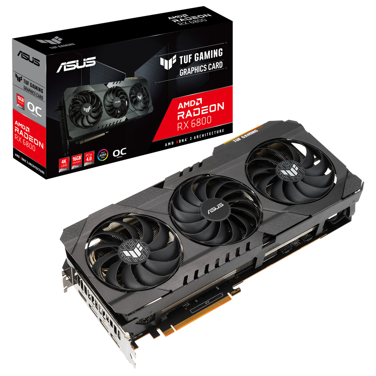 ASUS TUF Gaming - AMD 16 GB GDDR6 Radeon RX 6800 graphics card