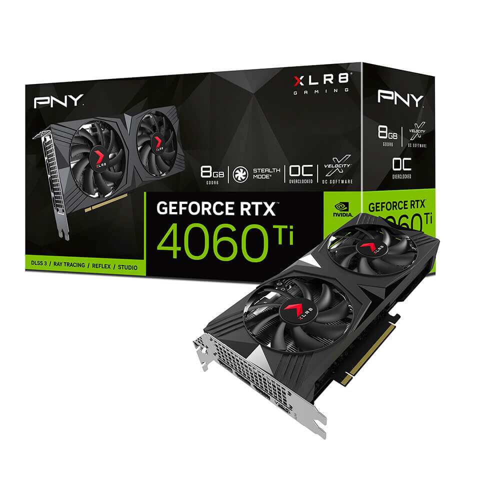 PNY XLR8 GAMING - NVIDIA 8 GB GDDR6 GeForce RTX 4060 graphics card