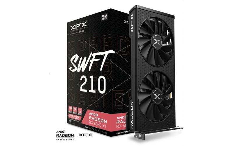 XFX Speedster SWFT 210 - AMD 8 GB GDDR6 Radeon RX 6650 XT graphics card