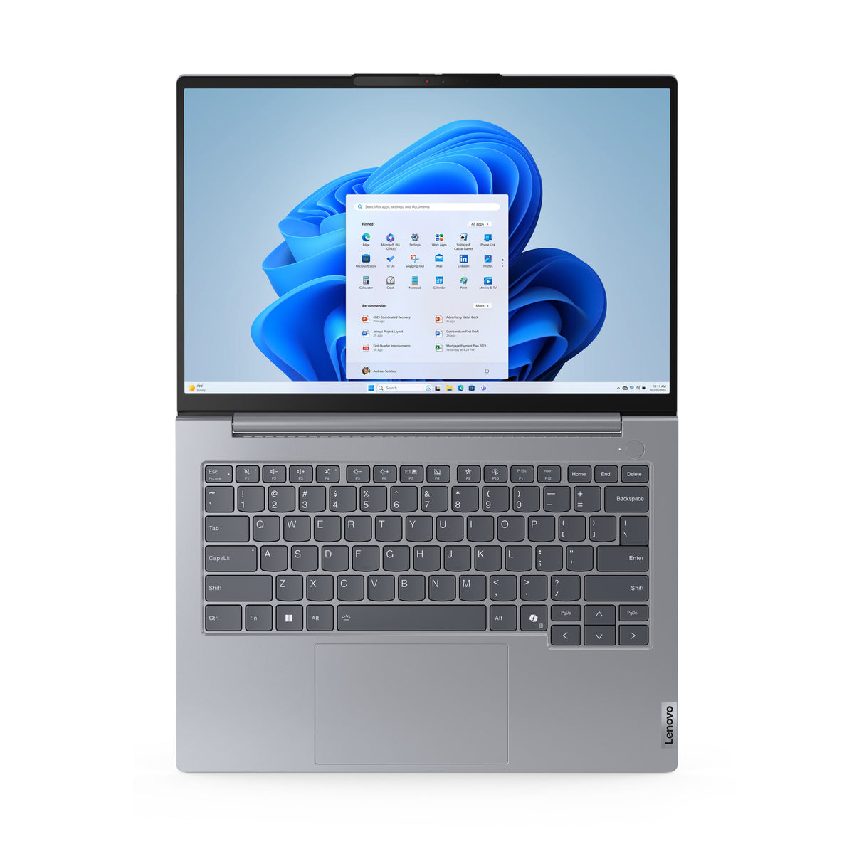 Lenovo ThinkBook 14 Laptop - 35.6 cm (14&quot;) - Intel Core Ultra 5 125U - 16 GB DDR5-SDRAM - 256 GB SSD - Wi-Fi 6E - Windows 11 Pro - Grey