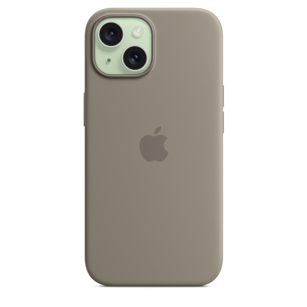 Apple mobile phone case with MagSafe for iPhone 15 in Brown