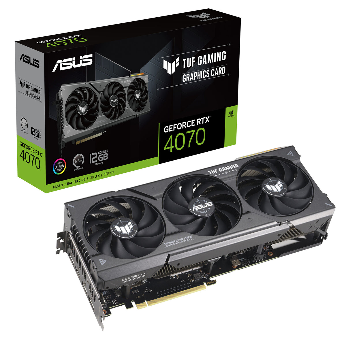 ASUS TUF Gaming - NVIDIA 12 GB GDDR6X GeForce RTX 4070 graphics card