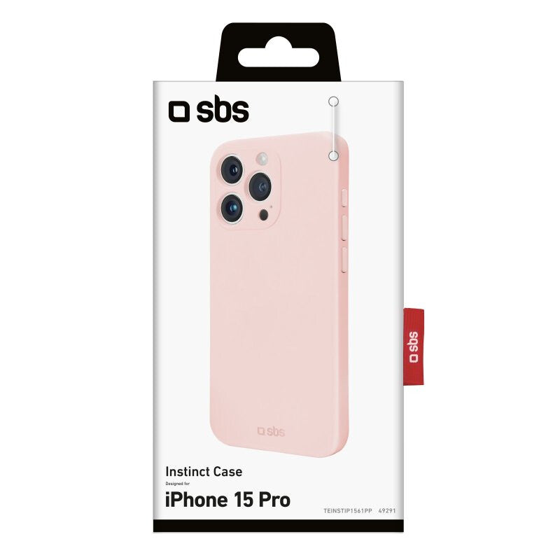 SBS Instinct mobile phone case for iPhone 15 Pro in Pink