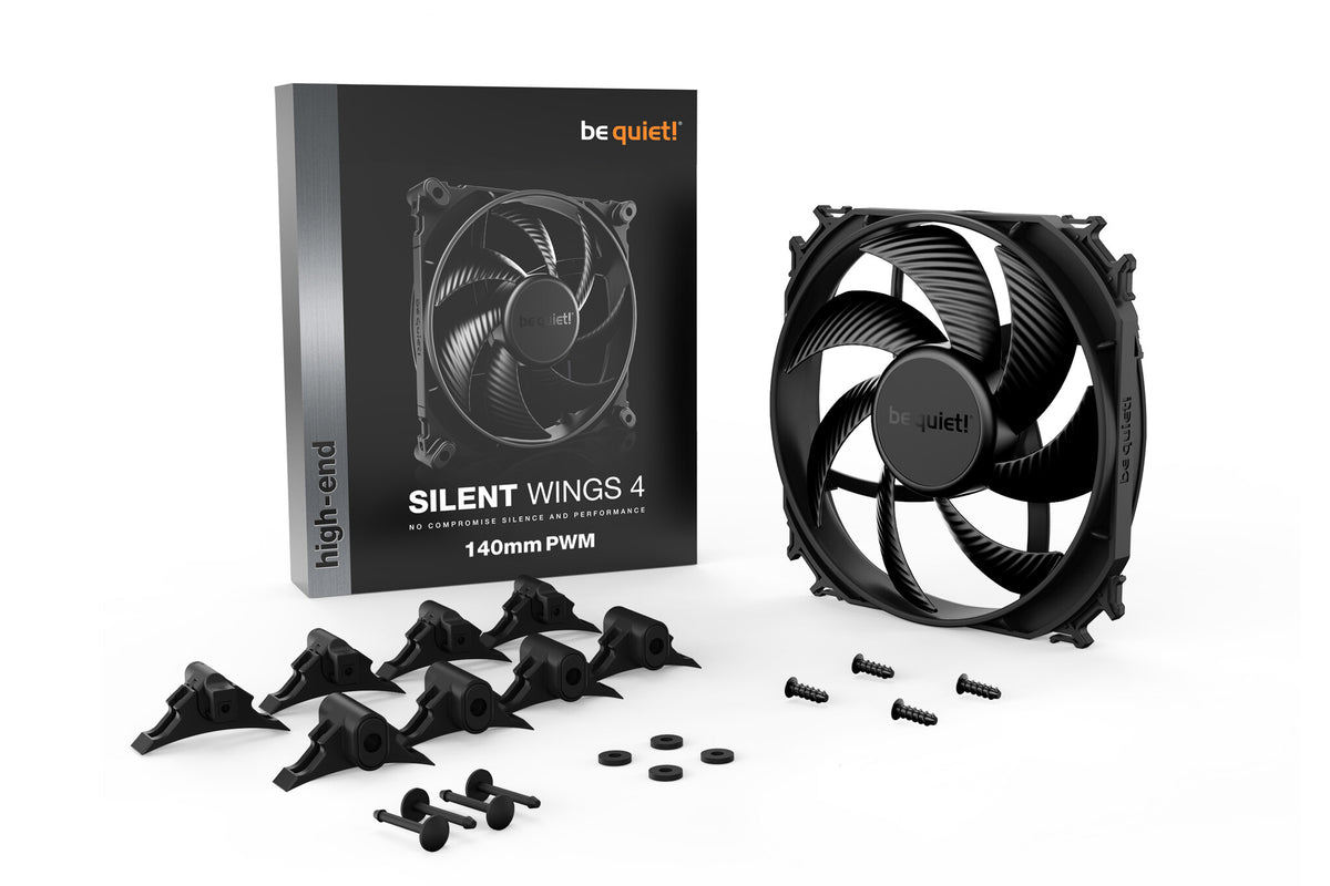 be quiet! SILENT WINGS 4 PWM - Computer Case Fan in Black - 140mm