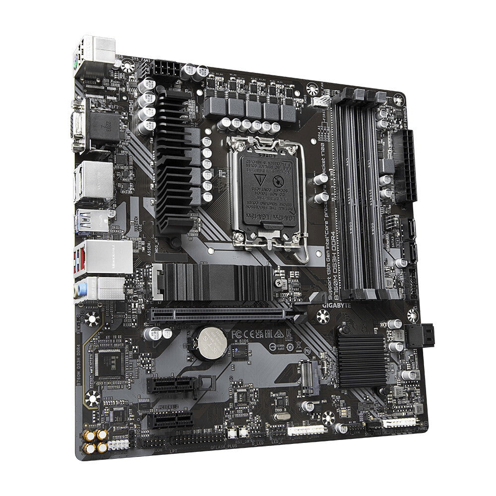 Gigabyte B760M DS3H DDR4 micro ATX motherboard - Intel B760 LGA 1700