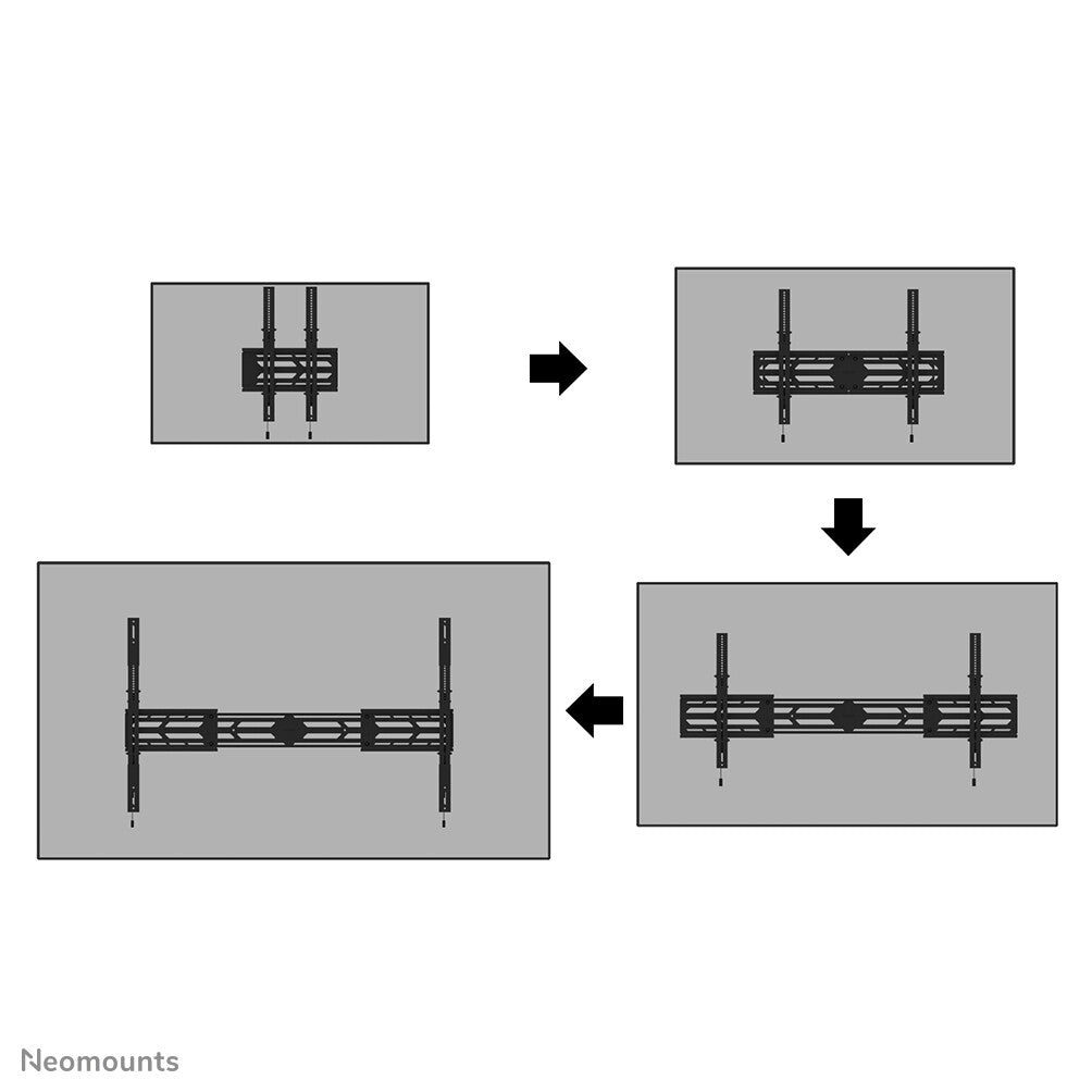 Neomounts WL35S-950BL19 - Heavy duty TV wall mount for 139.7 cm (55&quot;) to 2.79 m (110&quot;)