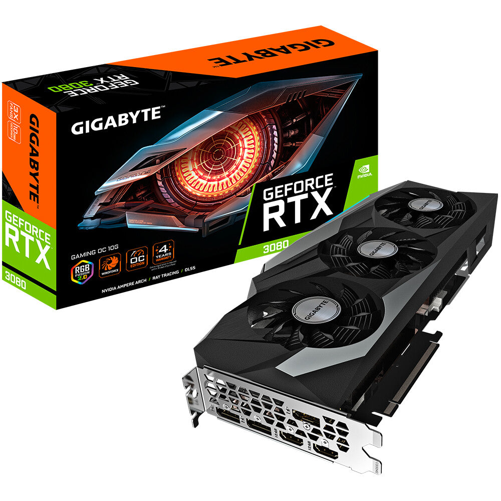 GIGABYTE GAMING OC - NVIDIA 10 GB GDDR6X GeForce RTX 3080 graphics card