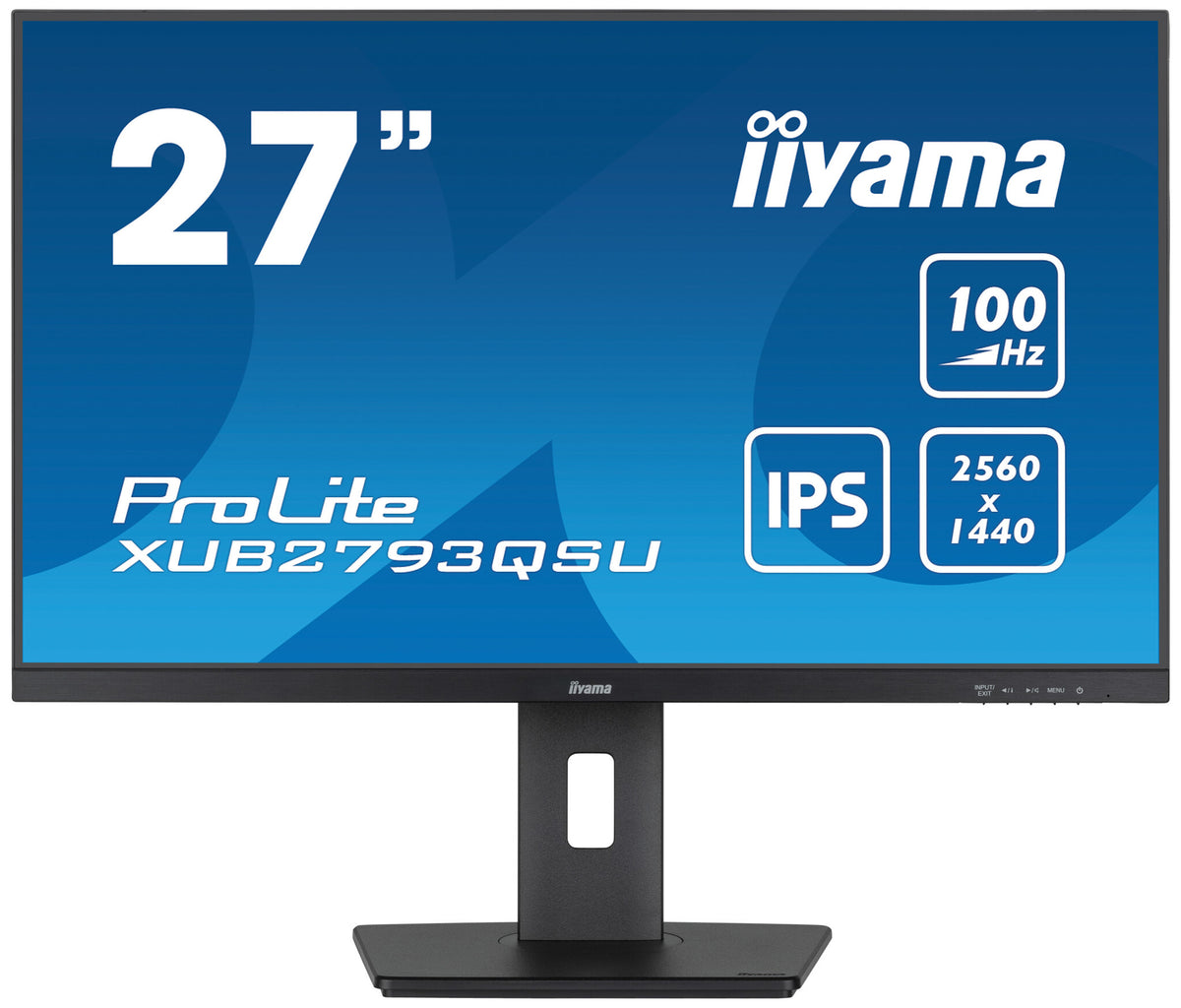 iiyama ProLite XUB2793QSU-B6 - 68.6 cm (27&quot;) - 2560 x 1440 pixels QHD LED Monitor