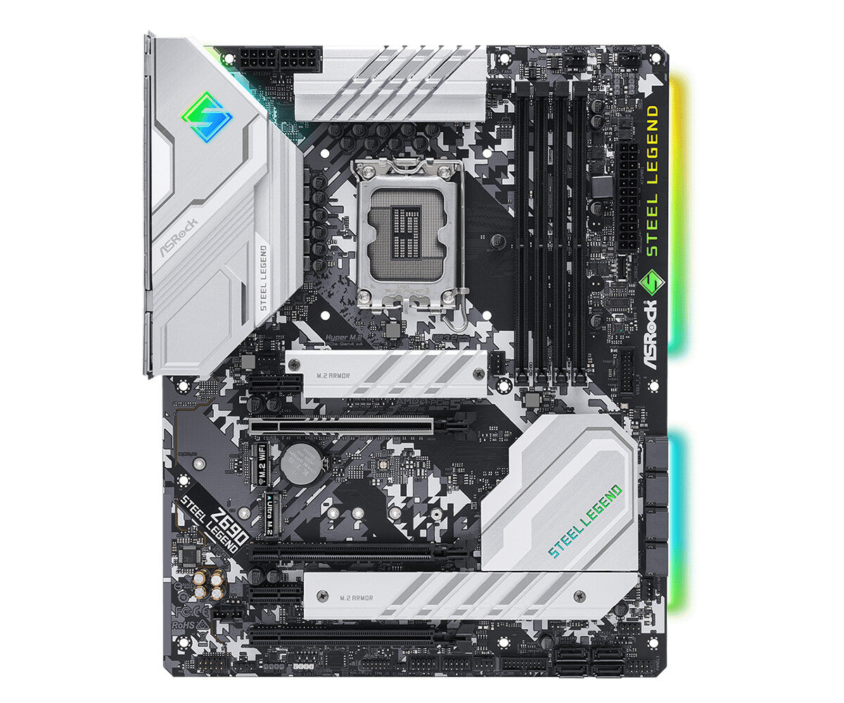 Asrock Z690 Steel Legend ATX motherboard - Intel Z690 LGA 1700