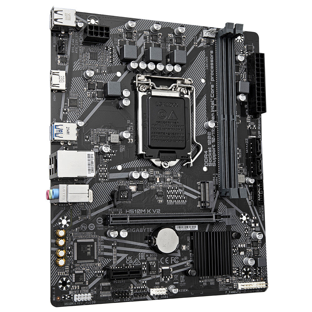 Gigabyte H510M K V2 (rev. 1.0) micro ATX motherboard - Intel H470 Express LGA 1200