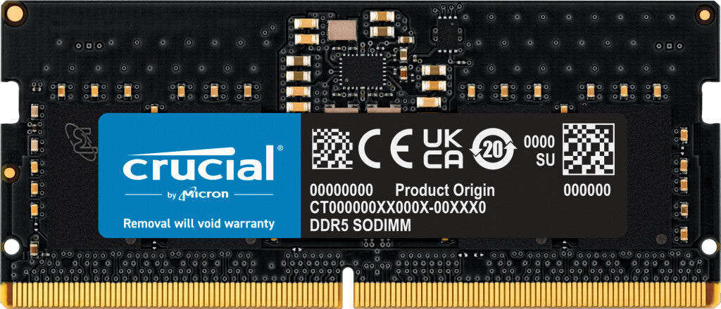 Crucial - 8 GB 1 x 8 GB DDR5 5200 MHz ECC SO-DIMM memory module