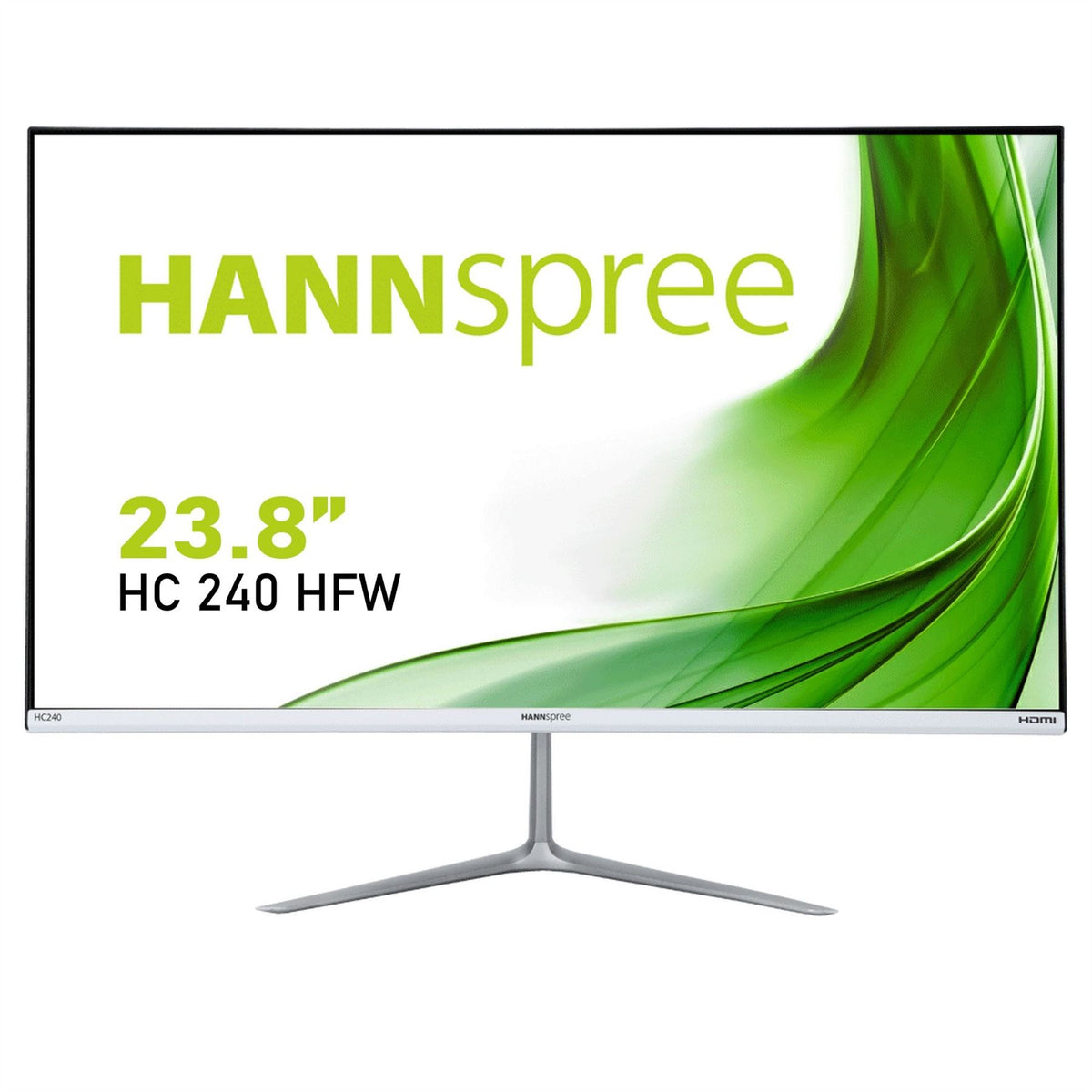 Hannspree HC240HFW Computer Monitor 60.5 cm (23.8&quot;) 1920 x 1080 pixels Full HD LED Silver, White