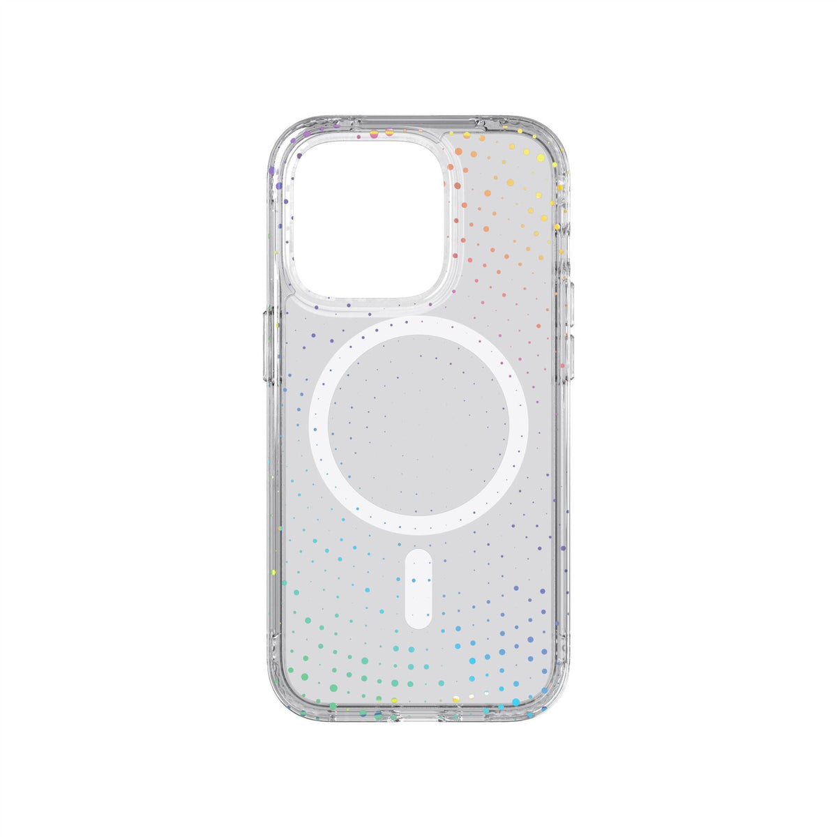 Tech21 Evo Sparkle with MagSafe for iPhone 14 Pro in Transparent