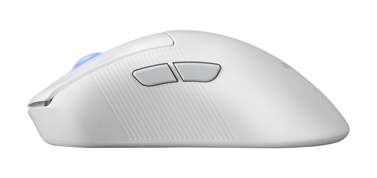 ASUS ROG Keris II Ace Wireless AimPoint - RF Wireless + Bluetooth + USB Type-A Optical Mouse in White - 42,000 DPI