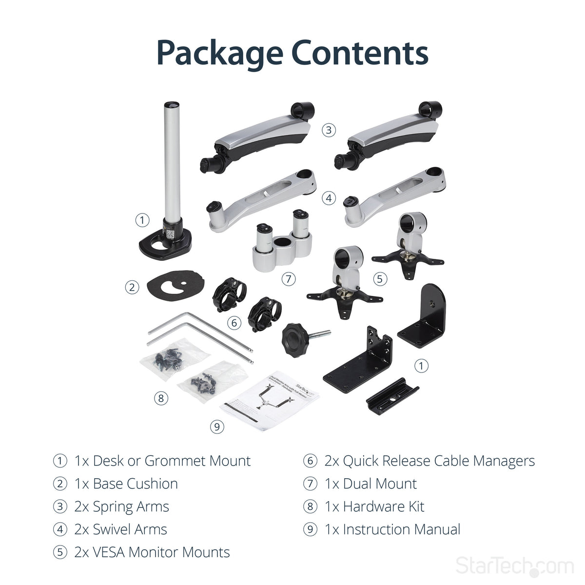 StarTech.com ARMDUAL30 - Desk monitor mount for 76.2 cm (30&quot;)