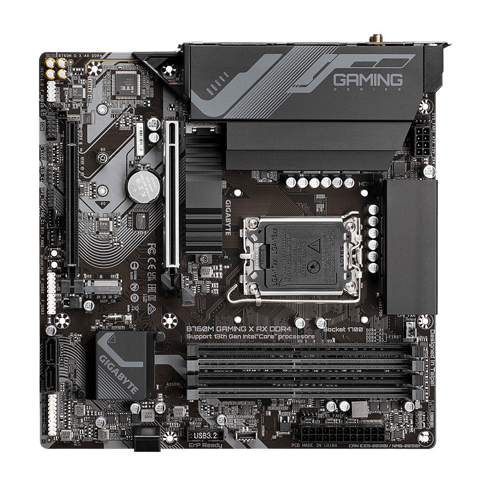 Gigabyte B760M GAMING X AX DDR4 micro ATX motherboard - Intel B760 LGA 1700