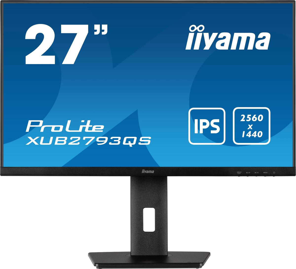 iiyama ProLite XUB2793QS-B1 Computer Monitor 68.6 cm (27&quot;) 2560 x 1440 pixels Wide Quad HD LED Black