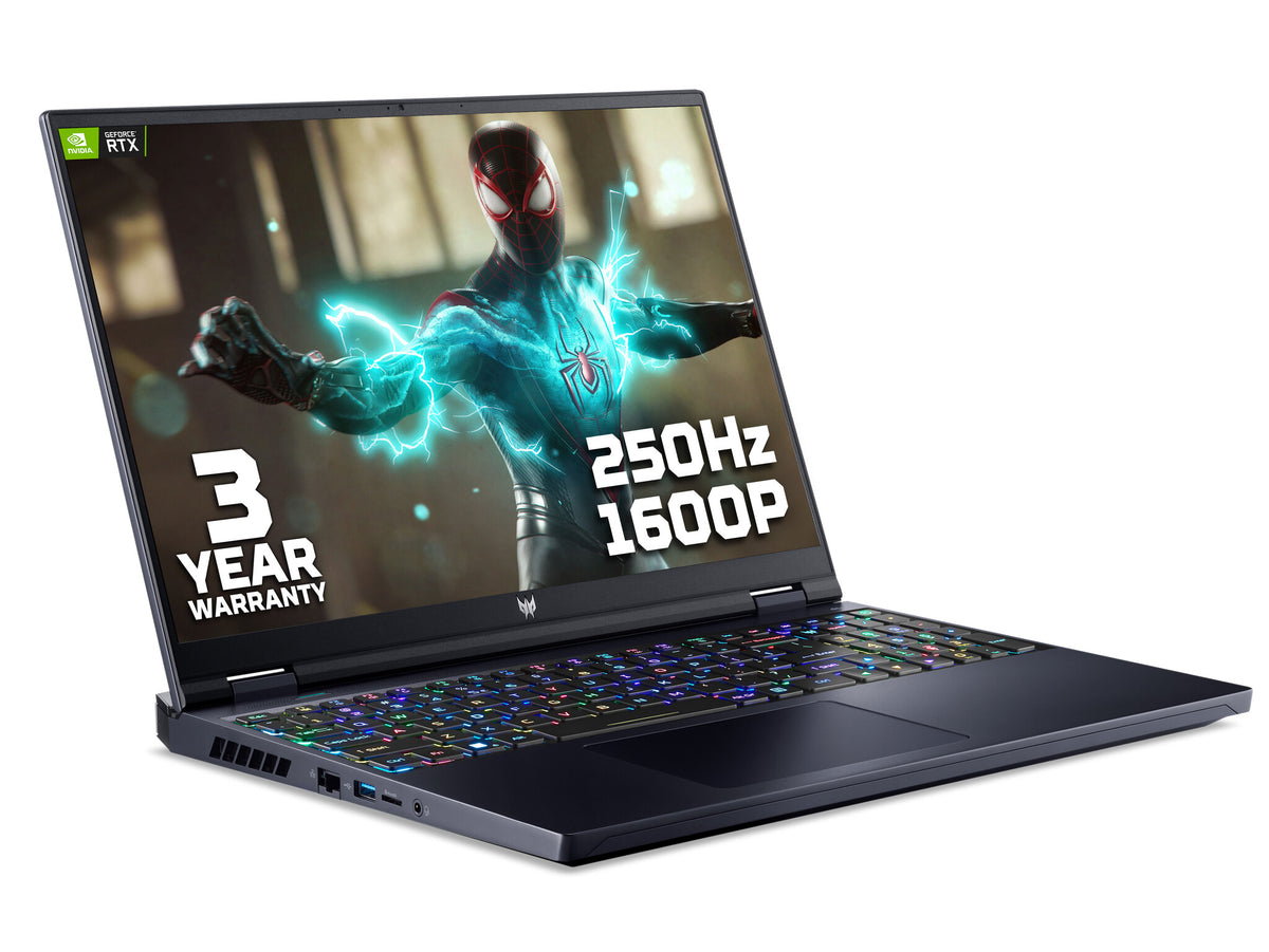 Acer Predator Helios 16 Gaming Laptop - 40.6 cm (16&quot;) - Intel® Core™ i9-13900HX - 32 GB DDR5-SDRAM - 2 TB M.2 SSD - NVIDIA GeForce RTX 4080 - Wi-Fi 6E - Windows 11 Home - Black