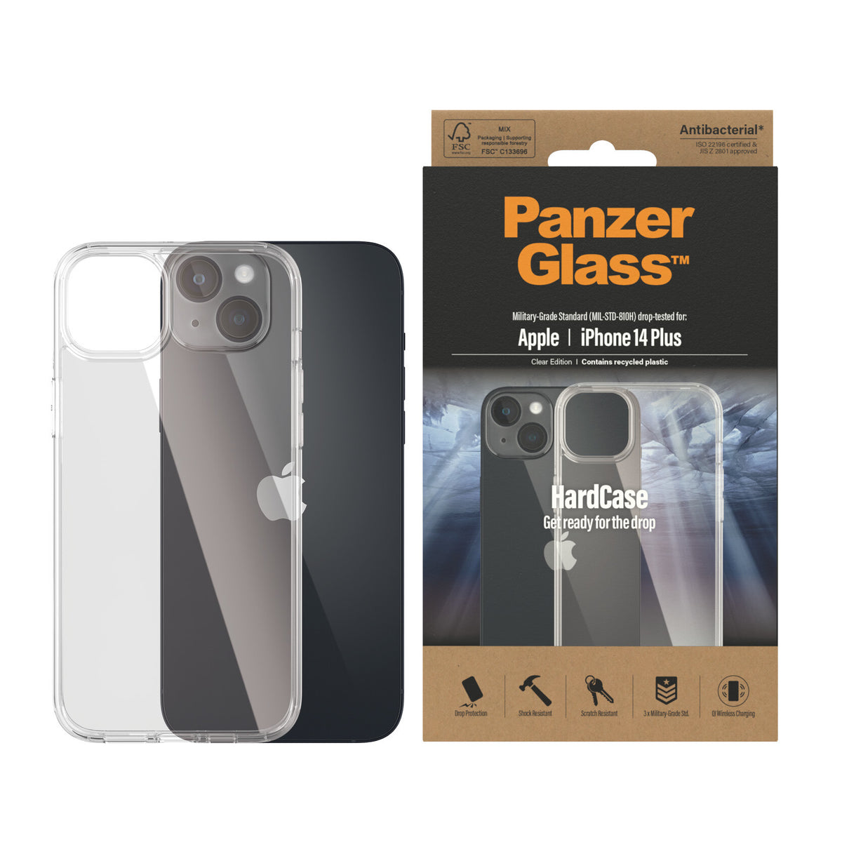 PanzerGlass ® HardCase for iPhone 14 Plus in Clear