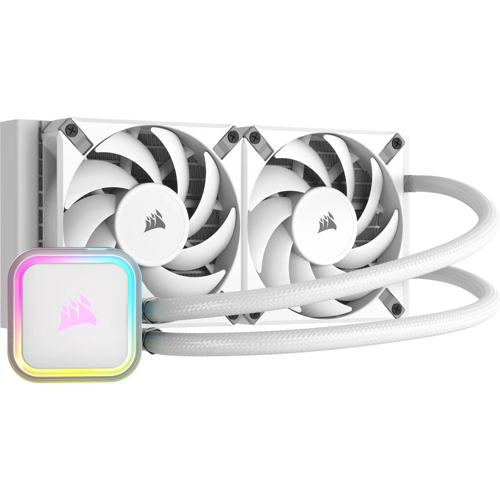 Corsair H100I Elite - All-in-one Liquid Processor Cooler in White - 120mm