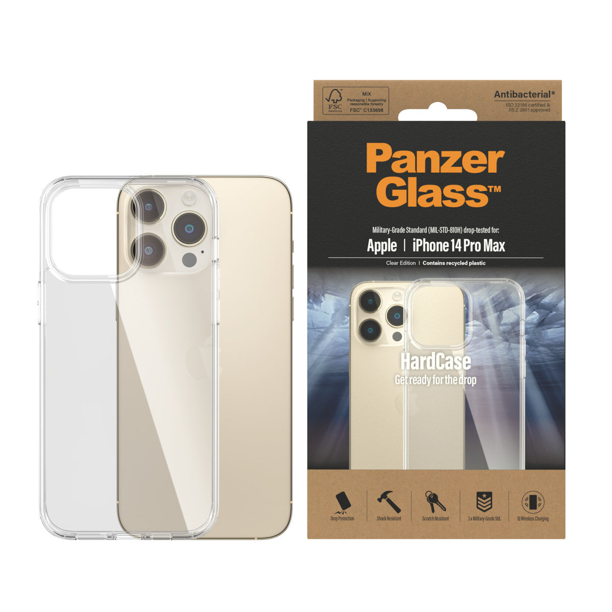 PanzerGlass ® HardCase for iPhone 14 Pro Max in Clear