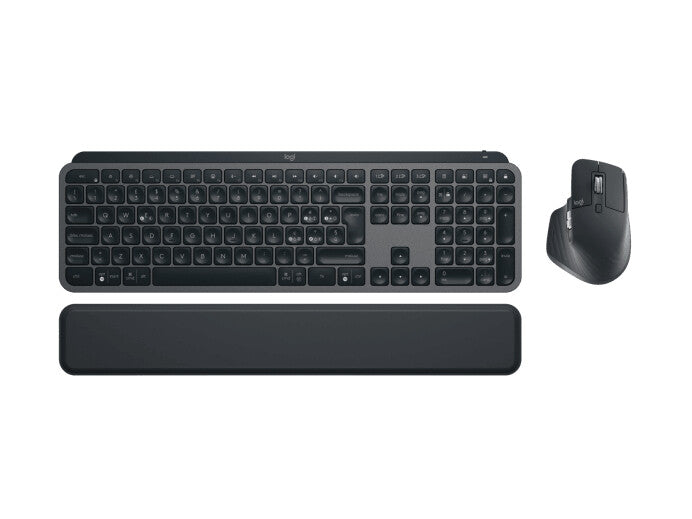 Logitech MX Keys S Combo -  RF Wireless + Bluetooth Mouse + Wireless QWERTY Italian Keyboard