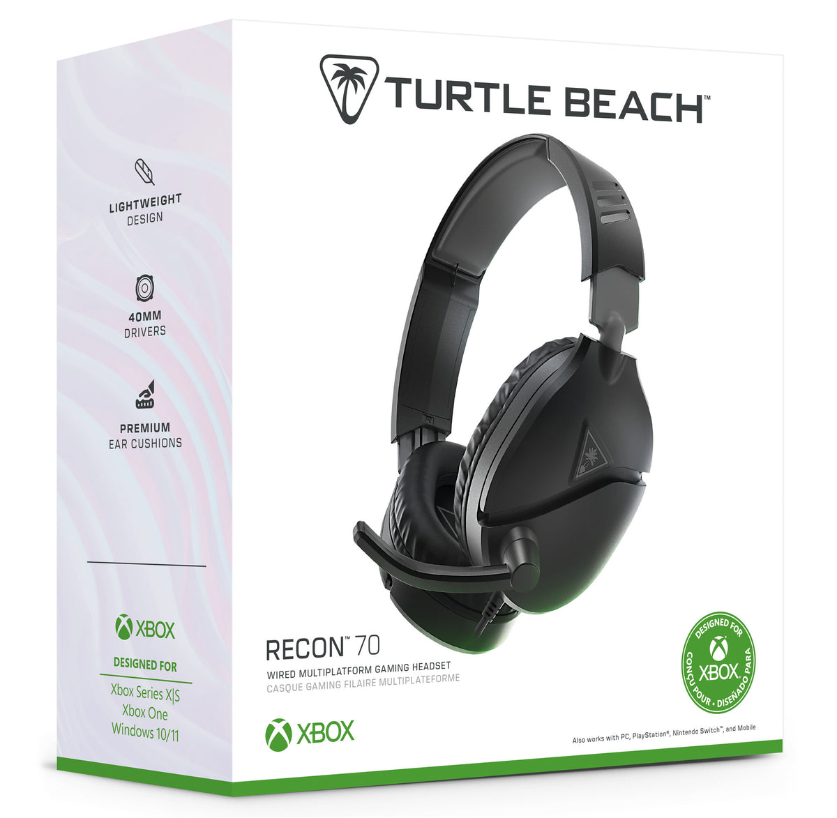 Turtle Beach Recon 70 - Wired Gaming Headset for Xbox Series X|S in Black