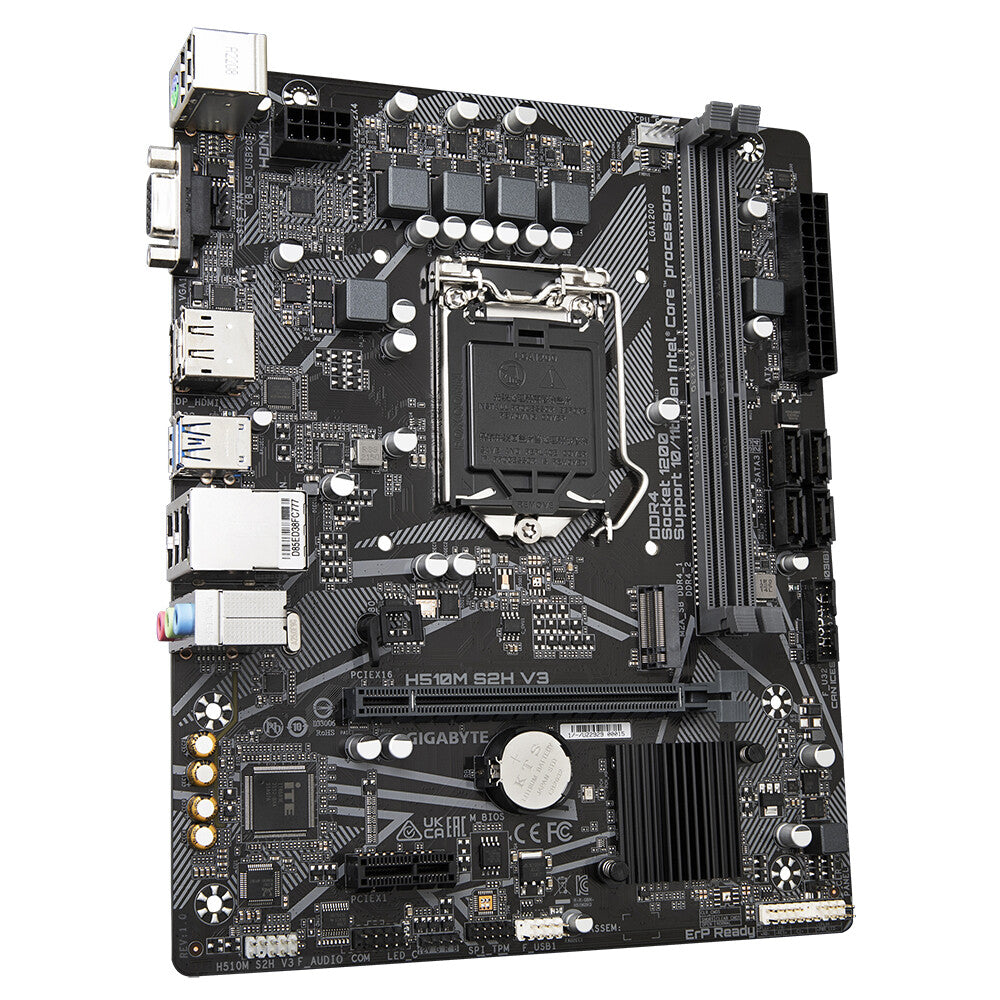 Gigabyte H510M S2H V3 (rev. 1.0) micro ATX motherboard - Intel H470 Express LGA 1200