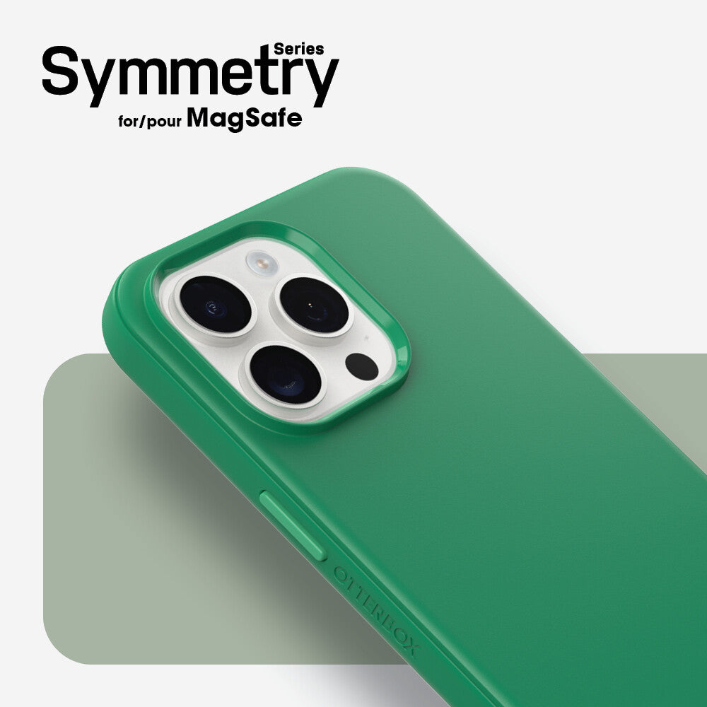 OtterBox Symmetry Series with MagSafe for iPhone 15 Pro Max in Green Juice