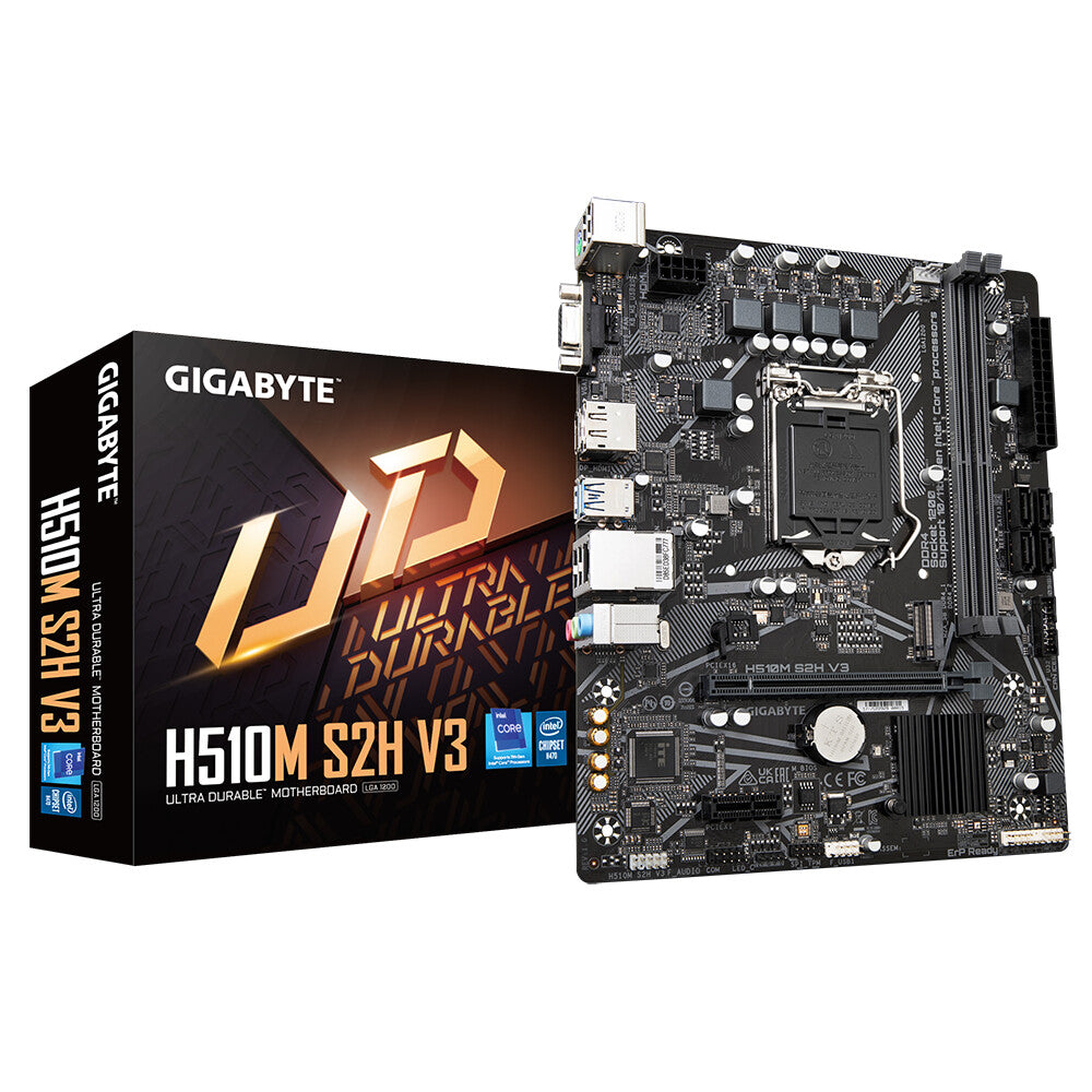 Gigabyte H510M S2H V3 (rev. 1.0) micro ATX motherboard - Intel H470 Express LGA 1200