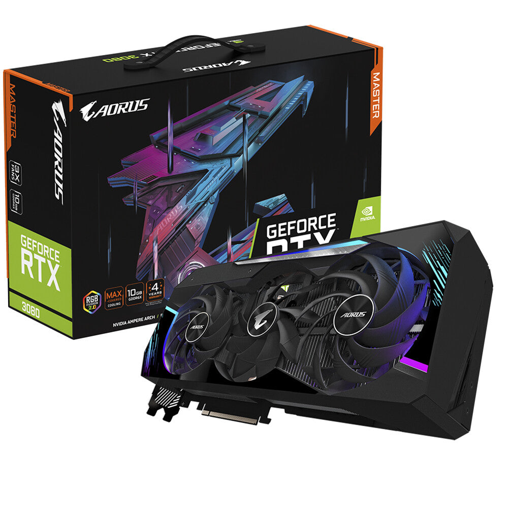 GIGABYTE AORUS MASTER - NVIDIA 10 GB GDDR6X GeForce RTX 3080 graphics card