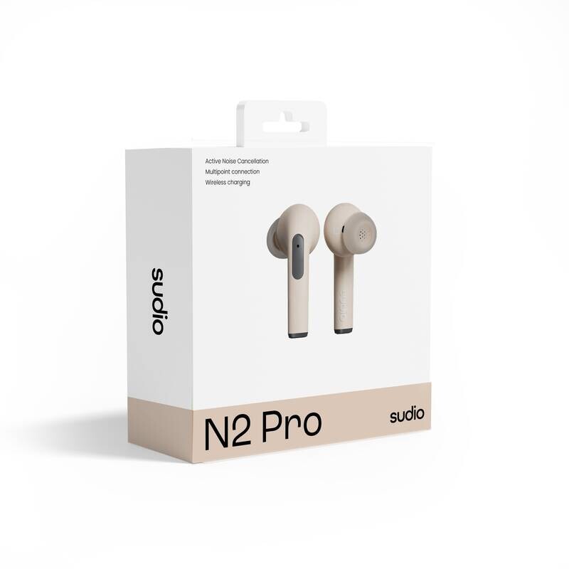 Sudio N2 Pro - Bluetooth True Wireless Stereo (TWS) In-ear Earbuds in Sand