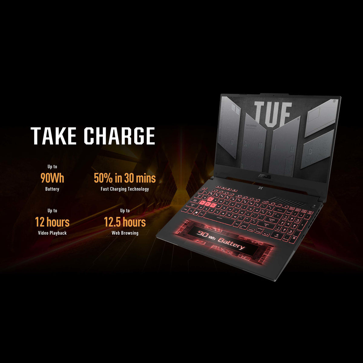 ASUS TUF Gaming A15 Laptop - 39.6 cm (15.6&quot;) - AMD Ryzen™ 7 6800H - 16 GB DDR5-SDRAM - 1 TB SSD - NVIDIA GeForce RTX 3060 - Wi-Fi 6 - Windows 11 Home - Grey