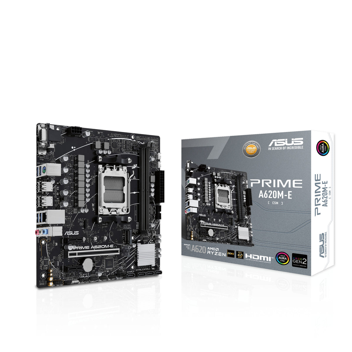 ASUS PRIME A620M-E-CSM micro ATX motherboard - AMD A620 Socket AM5