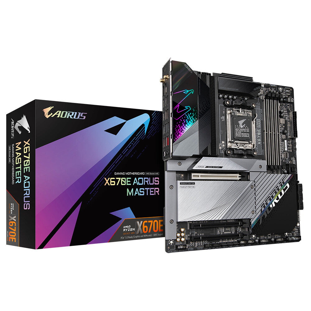 Gigabyte X670E AORUS MASTER (REV. 1.0) - AMD X670 Socket AM5 ATX motherboard