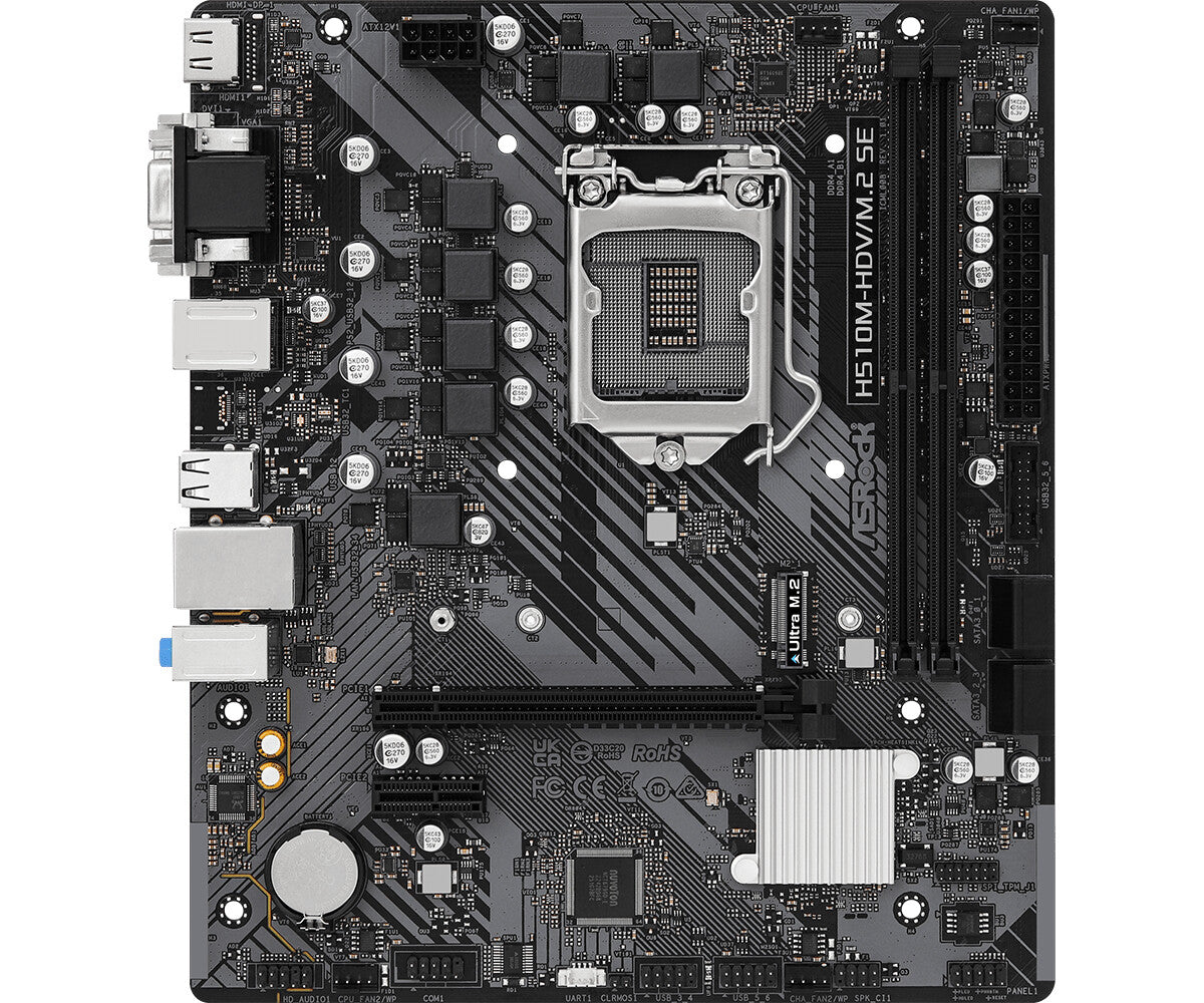 Asrock H510M-HDV/M.2 SE micro ATX motherboard - Intel H470 LGA 1200