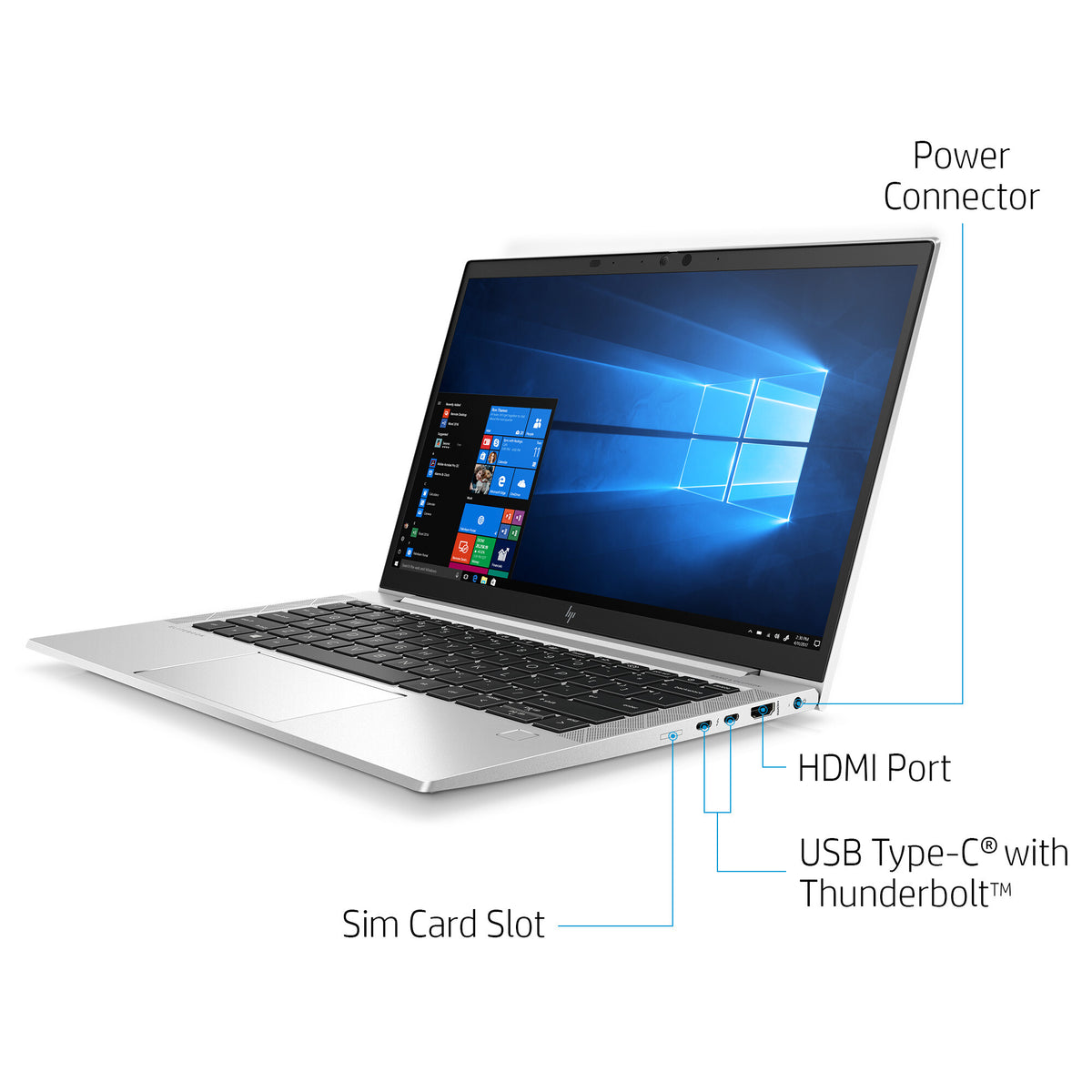 HP EliteBook 830 G7 Laptop 33.8 cm (13.3&quot;) - Intel® Core™ i5-10210U - 8 GB DDR4-SDRAM - 256 GB SSD - Wi-Fi 6 - Windows 10 Pro - Silver