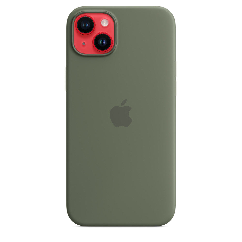 Apple MQUD3ZM/A - Silicone Case with MagSafe for iPhone 14 Plus in Olive